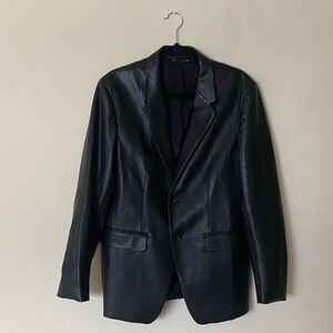 Zara Faux Leather Blazer